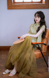 Ingrid Light Green Embroidered Cheongsam Top
