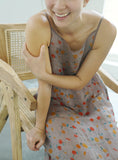 Fun Floral Ramie Sling Dress
