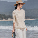 Embroidered Frog Buttons Cheongsam Qipao Top