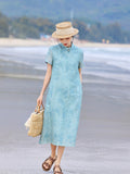 Elise Blooming Embroidery Qipao Cheongsam