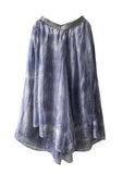 Phantom Blue Mesh Culottes Pants