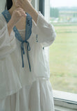Loose Lace-up Cardigan Embroidered Qipao Cheongsam Top