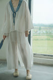 Loose Lace-up Cardigan Embroidered Qipao Cheongsam Top