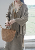 Loose Lace-up Cardigan Embroidered Qipao Cheongsam Top