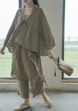Loose Lace-up Cardigan Embroidered Qipao Cheongsam Top