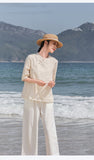 Embroidered Frog Buttons Cheongsam Qipao Top