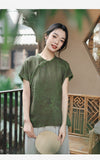 Sage Sparks Qipao Cheongsam Top