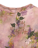 Clarice Blue Rice Pattern Silk Cheongsam Top