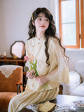 Iris 2-Piece Gradient Rose Cheongsam Top