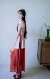 Crown Floral Embroidered Cheongsam Top