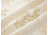 Tranquil Beige Jacquard Cheongsam Top