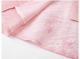 Rita Pink Lace V-Neck Cheongsam Top