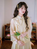 Iris 2-Piece Gradient Rose Cheongsam Top
