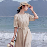 A Line Embroidered Cheongsam Qipao Dress