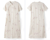 Ava Elevated Embroidered Frog Buttons Cheongsam Qipao Dress