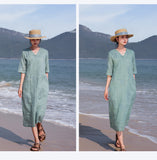 Deneb Embroidered Cheongsam Qipao Dress