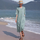 Deneb Embroidered Cheongsam Qipao Dress