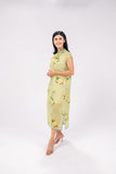 Printed Pastoral Qipao Cheongsam