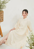 Linen Cheongsam Dress