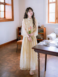 Iris 2-Piece Gradient Rose Cheongsam Top