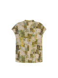 Mara Green Rice Pattern Cheongsam Top