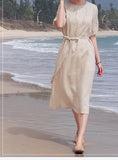 A Line Embroidered Cheongsam Qipao Dress