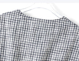 Leonora Pure Black White Checkered Cheongsam Qipao Dress