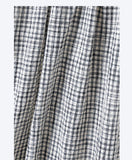 Leonora Pure Black White Checkered Cheongsam Qipao Dress