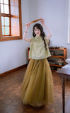 Ingrid Light Green Embroidered Cheongsam Top