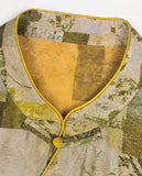 Mara Green Rice Pattern Cheongsam Top
