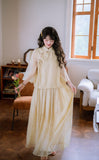 Iris 2-Piece Gradient Rose Cheongsam Top