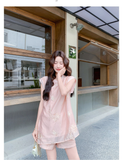 Sonnet 2-Piece Pink Embroidered Cheongsam Set