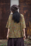 Lillian Digital Print Cotton Cheongsam T-Shirt