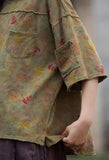 Lillian Digital Print Cotton Cheongsam T-Shirt