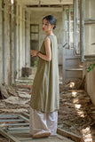 Thalia Tie-Dye Linen Cheongsam Dress