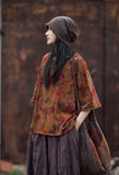 Lillian Digital Print Cotton Cheongsam T-Shirt