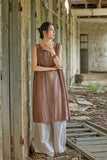 Thalia Tie-Dye Linen Cheongsam Dress