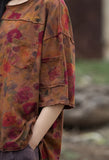 Lillian Digital Print Cotton Cheongsam T-Shirt