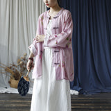 Elara Floral Linen Cheongsam Top
