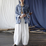 Xiomara Floral Ramie Cheongsam Top