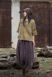 Lillian Digital Print Cotton Cheongsam T-Shirt