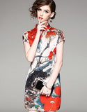 Red Painting Qipao Cheongsam