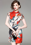 Red Painting Qipao Cheongsam